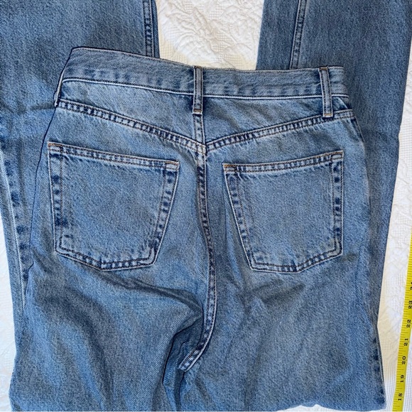 Topshop Iconic Kort Denim Jeans Straight Leg High Rise 28x30 - Picture 4 of 5
